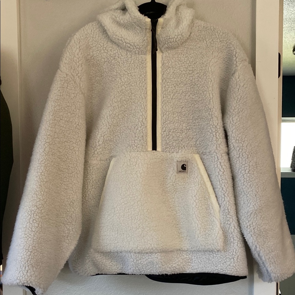 Carhartt WIP White Sherpa Jacket